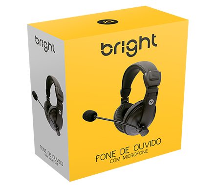 Fone de Ouvido Bluetooth Bright Pilot com Microfone Drivers de